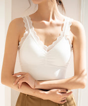 ミディ丈レースストラップブラトップtfqt6678-103-1