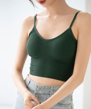 ミディ丈Uネックブラトップtfqtm759 グリーン