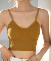 ミディ丈Uネックブラトップtfqtm759 マスタード