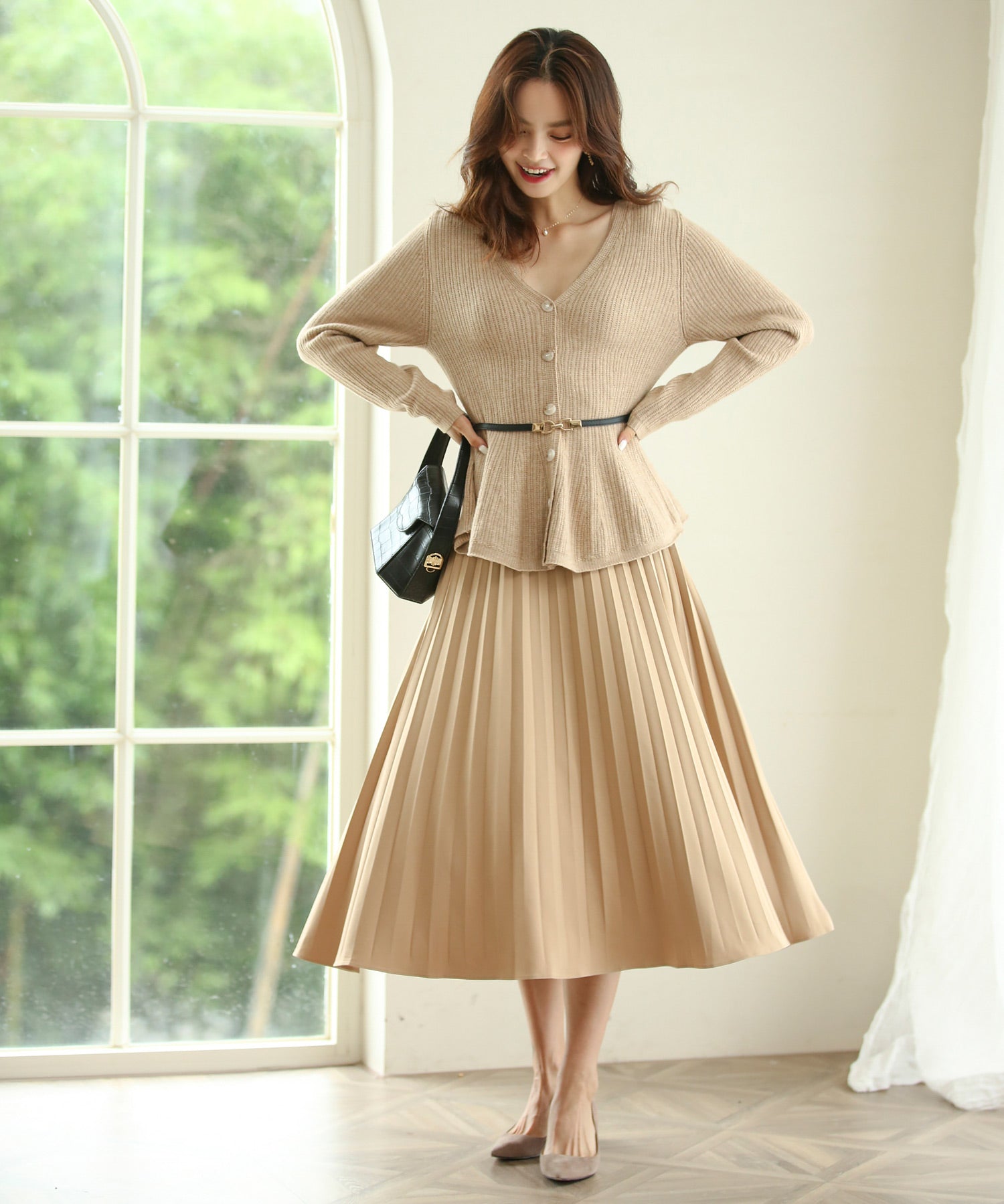 ゴールドバックル細ベルトxyf0002 ブラック