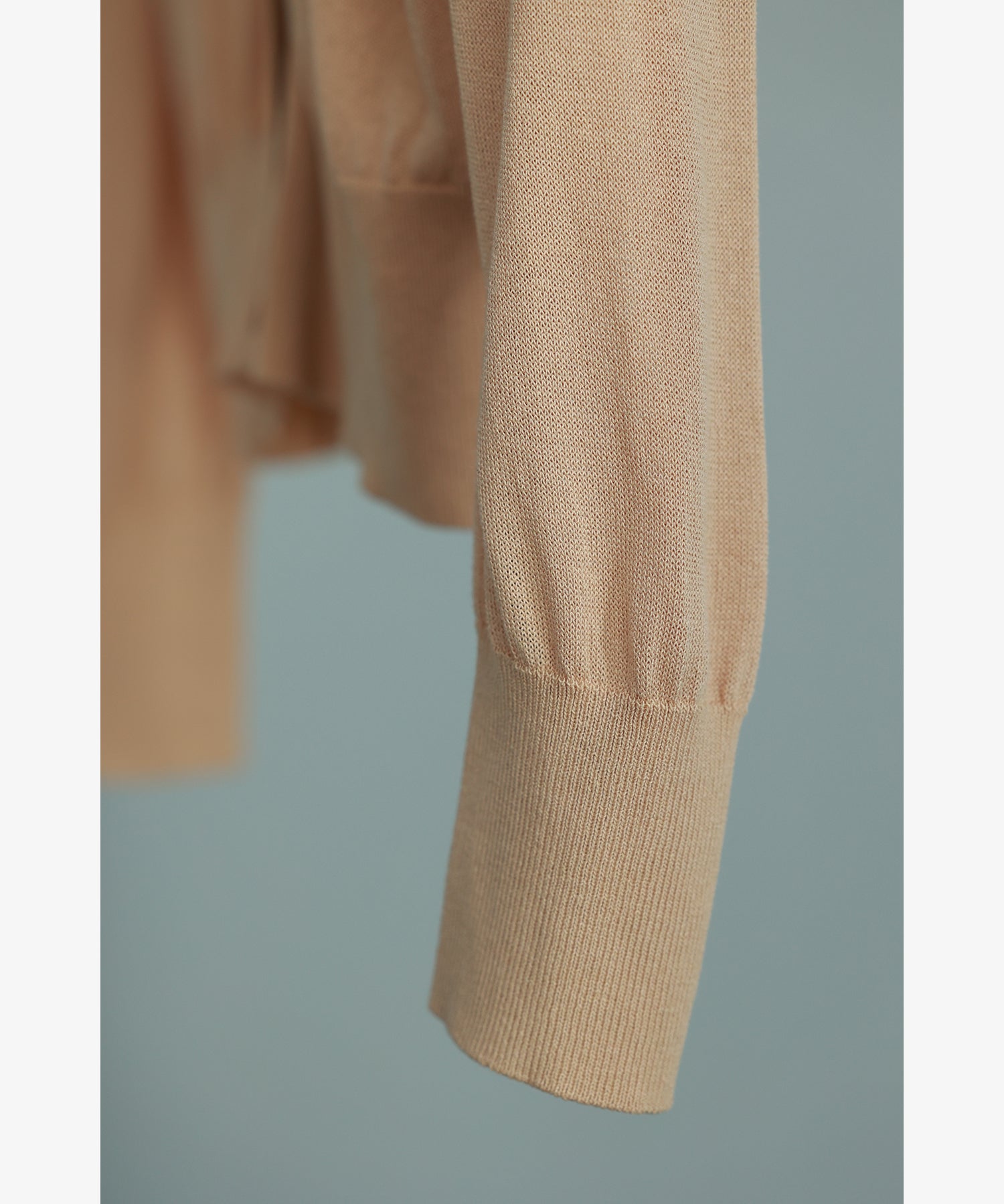 サマーニットVネックカーディガンxyf2080 キャメル