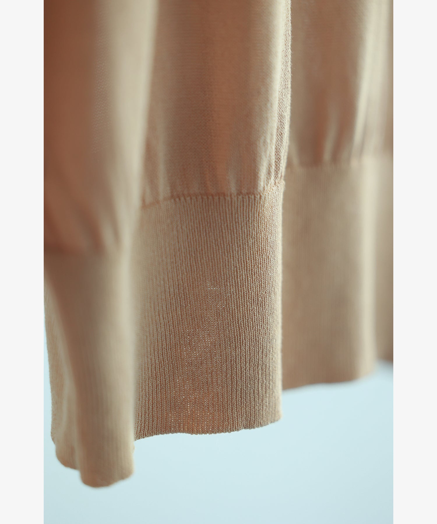 サマーニットVネックカーディガンxyf2080 キャメル