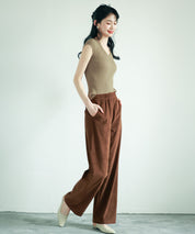 フレンチスリーブリブ切替サマーニットトップスxyf9299 グリーン系その他