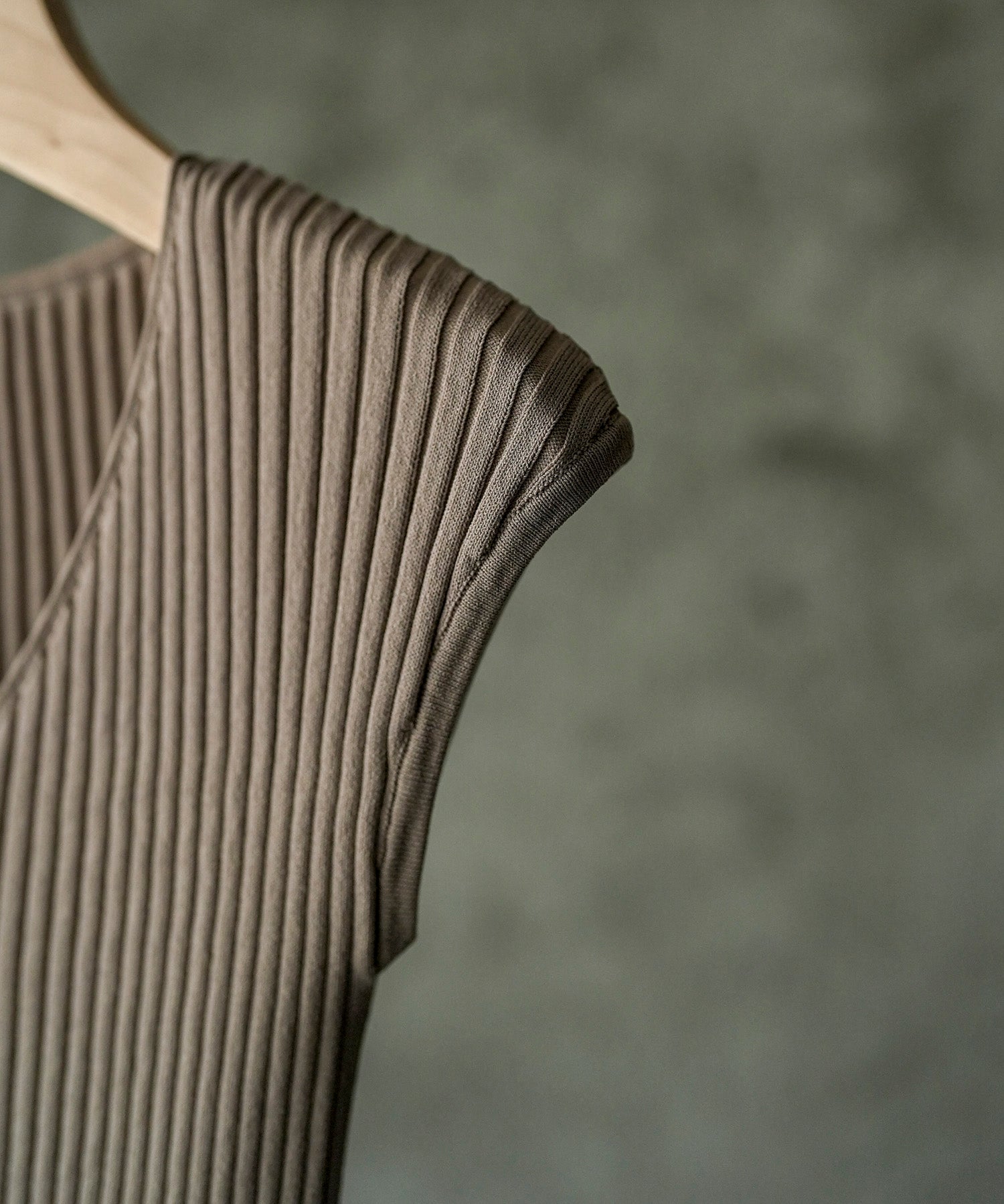 フレンチスリーブリブ切替サマーニットトップスxyf9299 ベージュ系その他