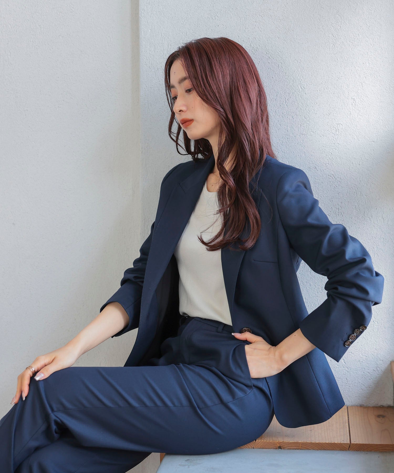 スーツ上下セット ジャケット パンツ 2点セット ｜ 全3色 × 5サイズ