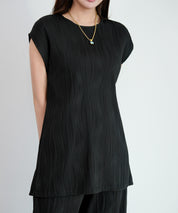 カットソーセットアップ パンツドレスdsrb1259 ブラック
