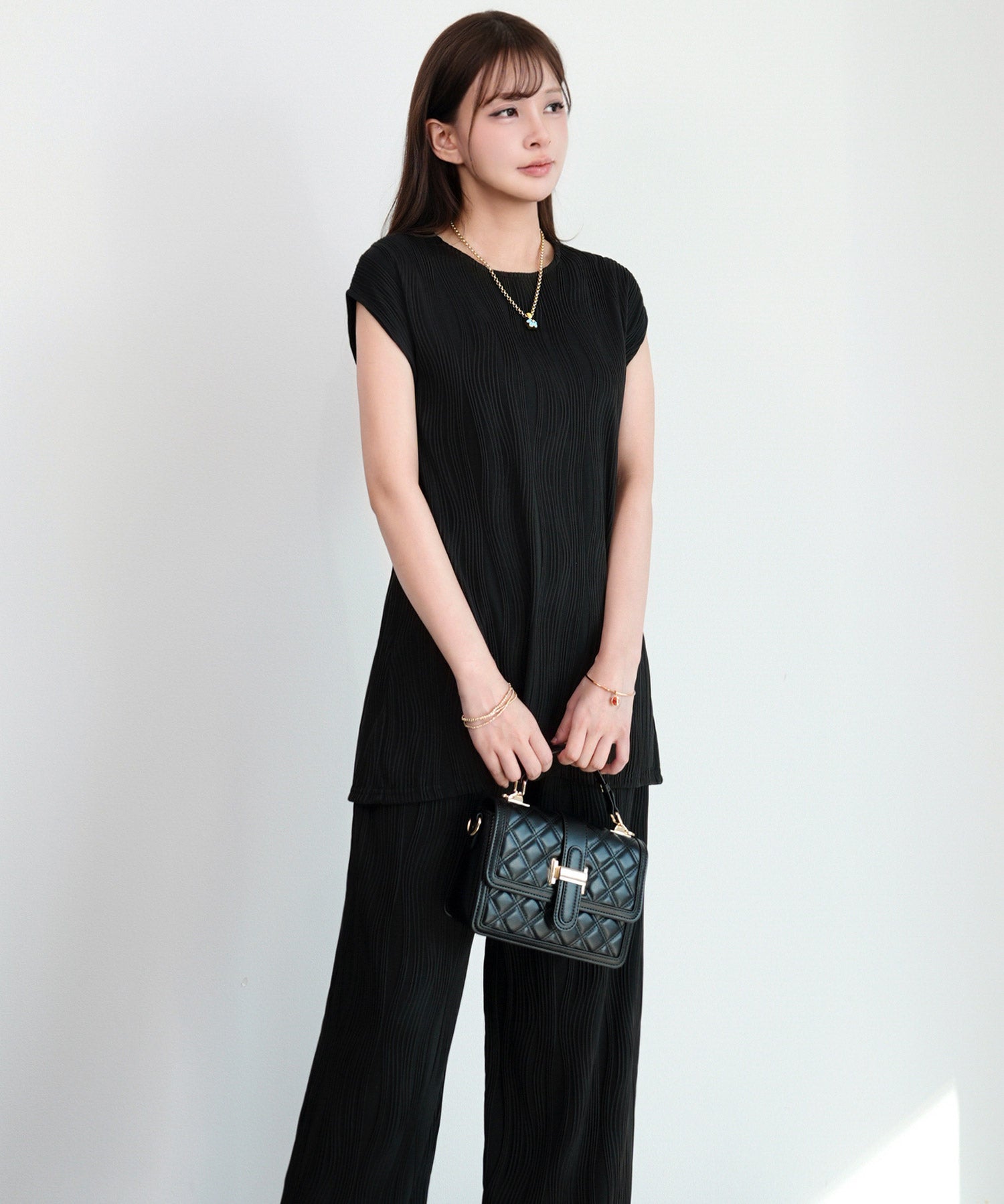 カットソーセットアップ パンツドレスdsrb1259