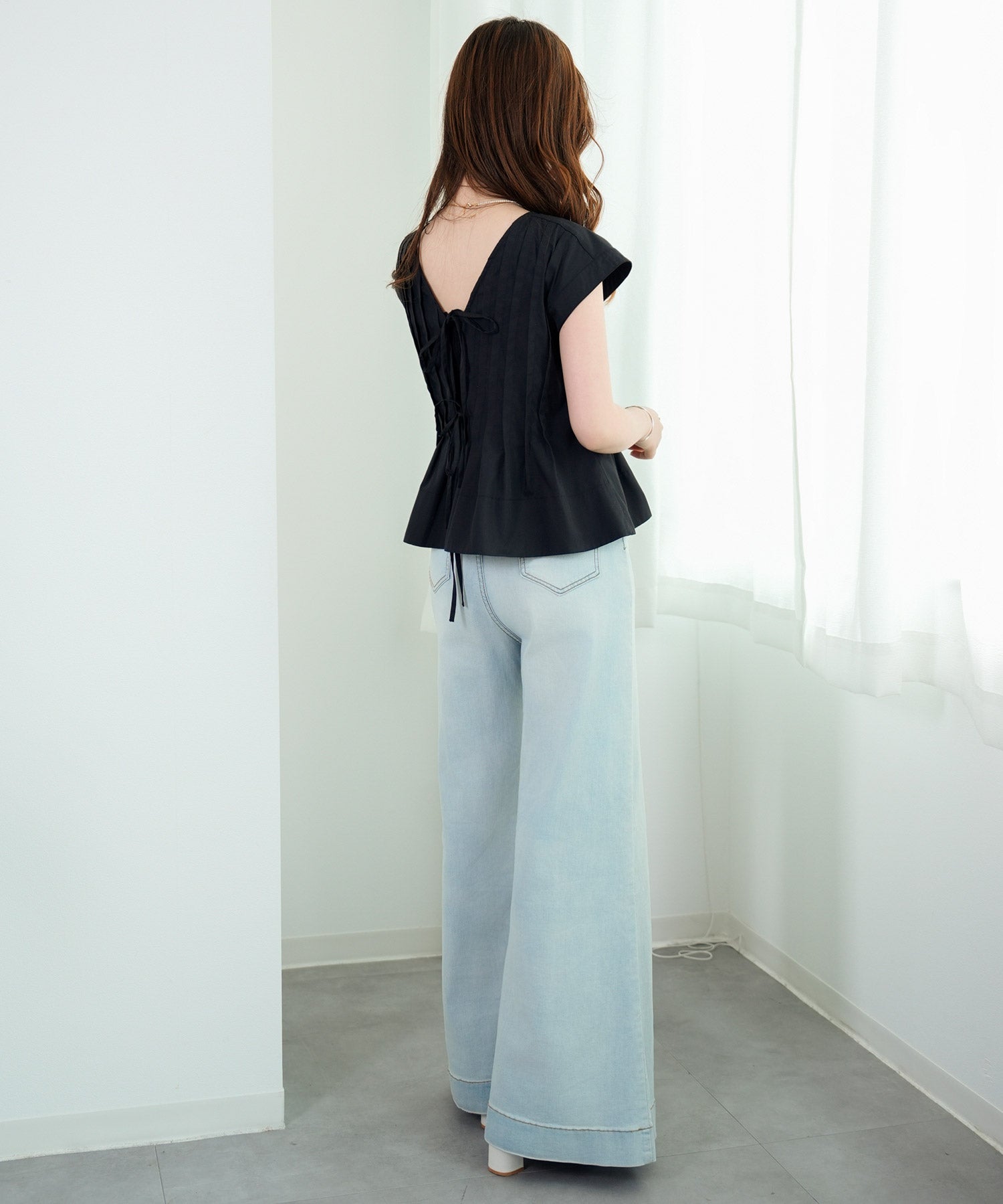 ブラウス レディース トップス シャツdsrb4538 ブラック