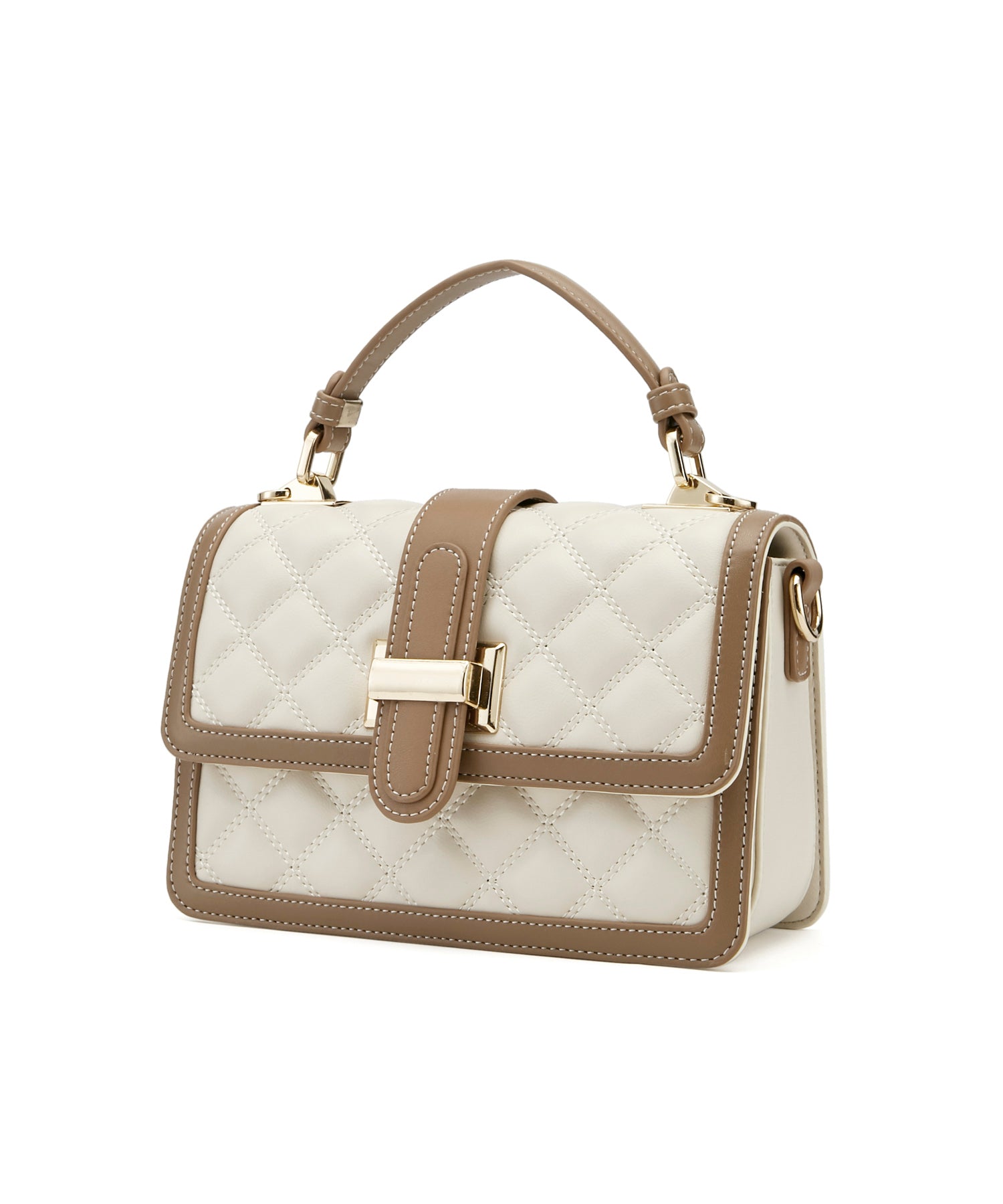 牛床革キルティングショルダーバッグjsn412374415 オフホワイト