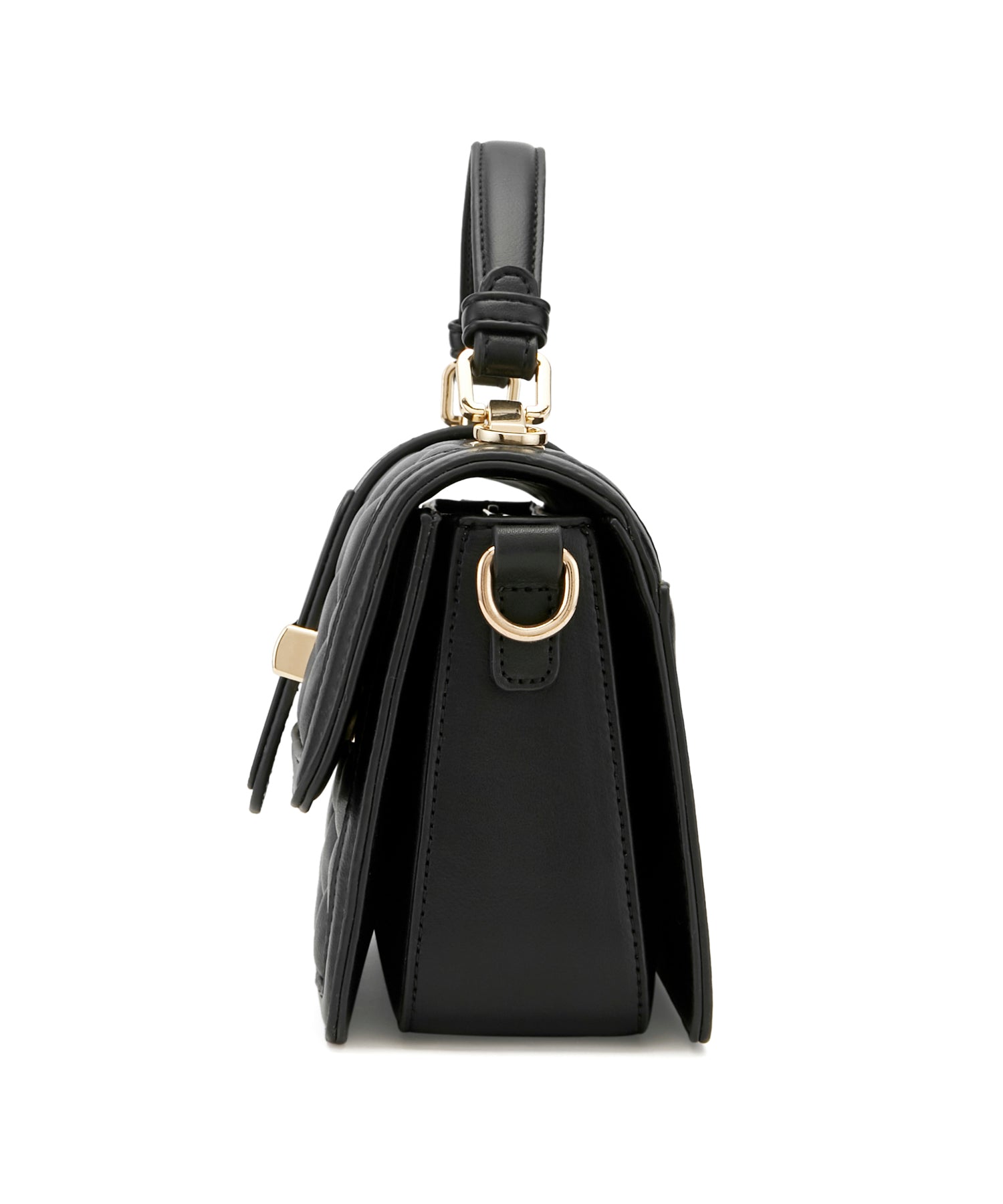 むぎむぎ ブラックレザーキルティングショルダーバッグ キルティングバッグ 上質レザーキルティングショルダーバッグ