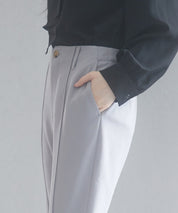 ウエストゴムストレッチフレアパンツsdp0019 グレー