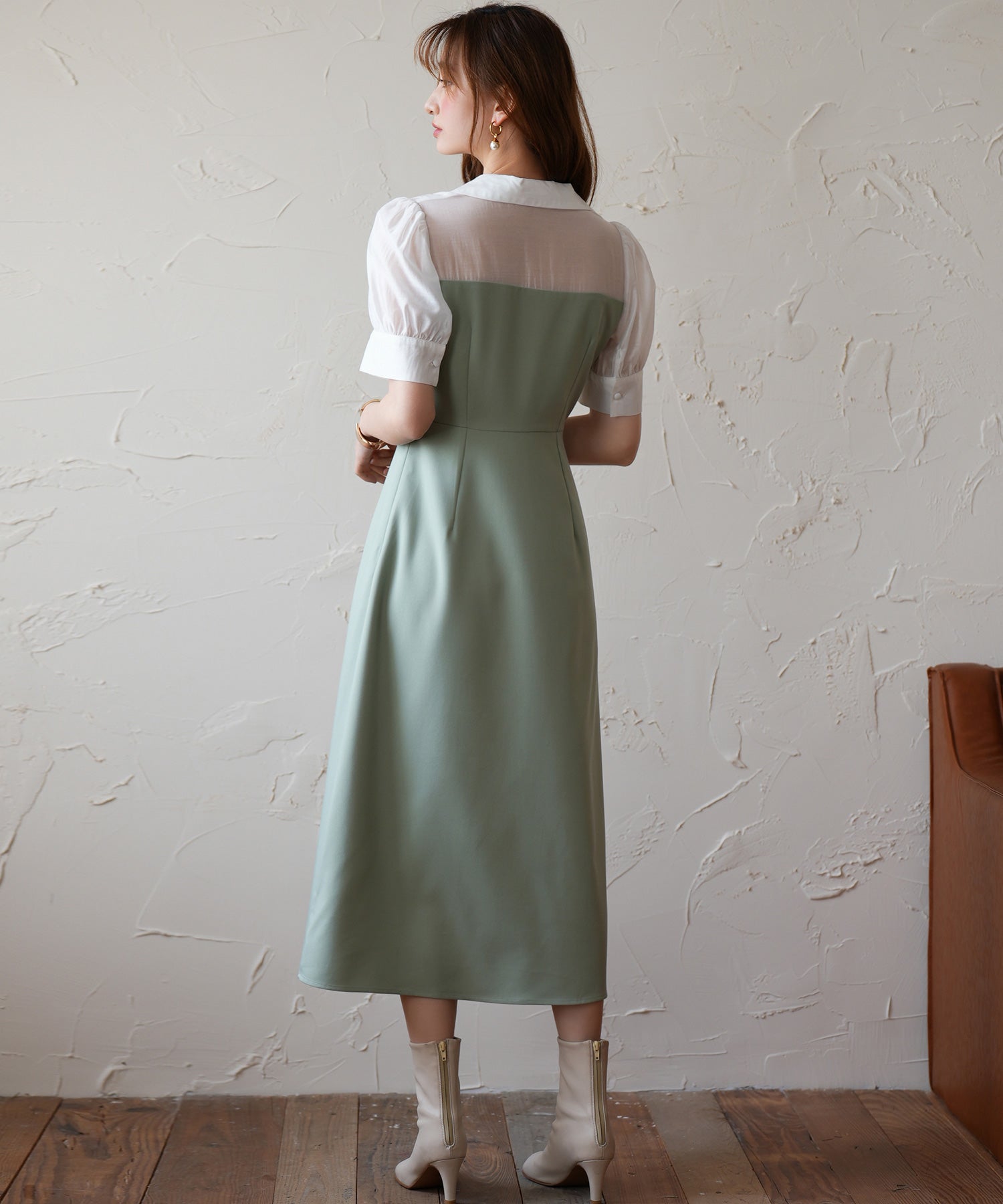 ドッキングビスチェロング丈ワンピースsdp0084 グリーン – [公式