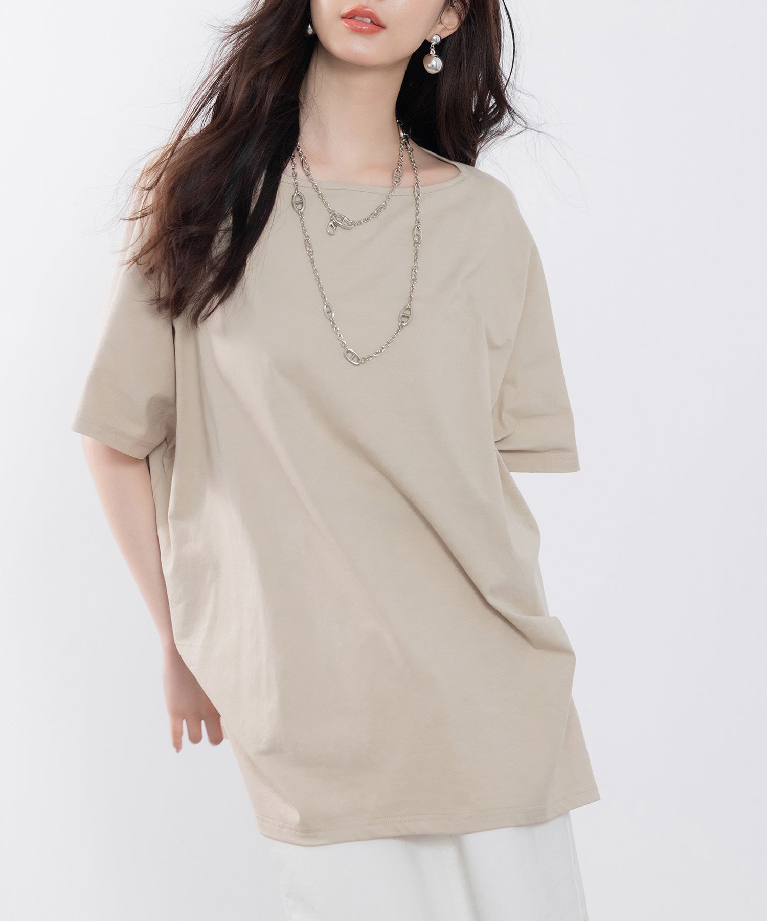 ボートネックカットソーTシャツsdp0198-101-14