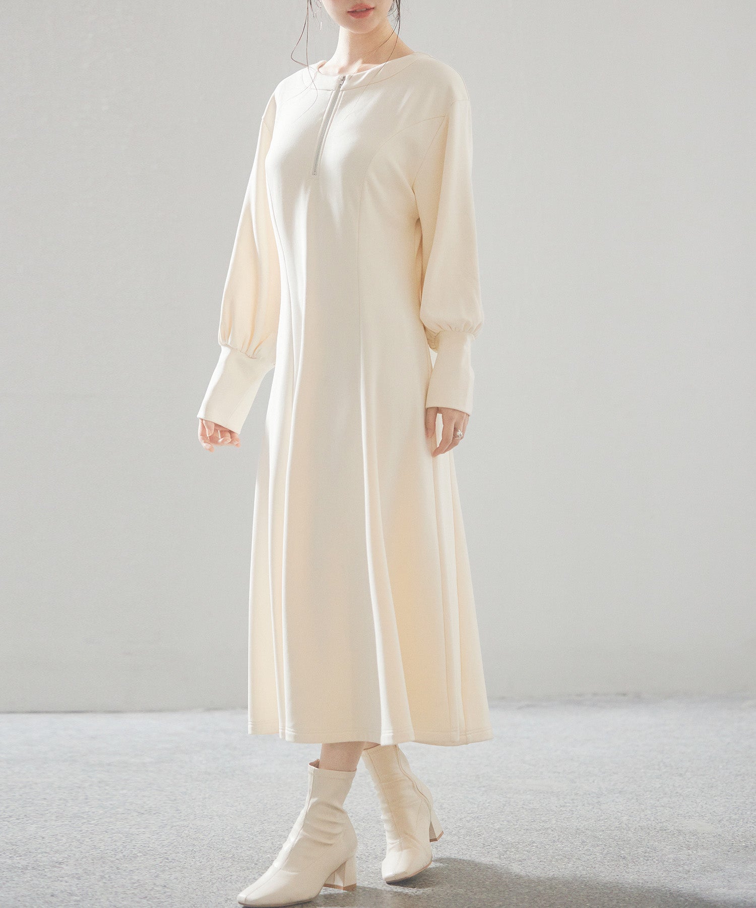 前後2way裏起毛カットソーワンピースsdp0240 アイボリー – [公式