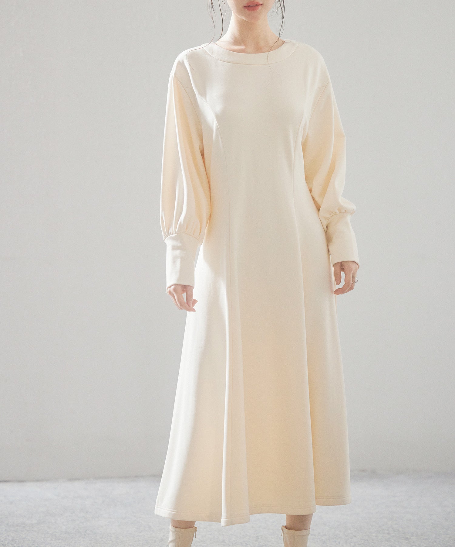 前後2way裏起毛カットソーワンピースsdp0240 アイボリー – [公式