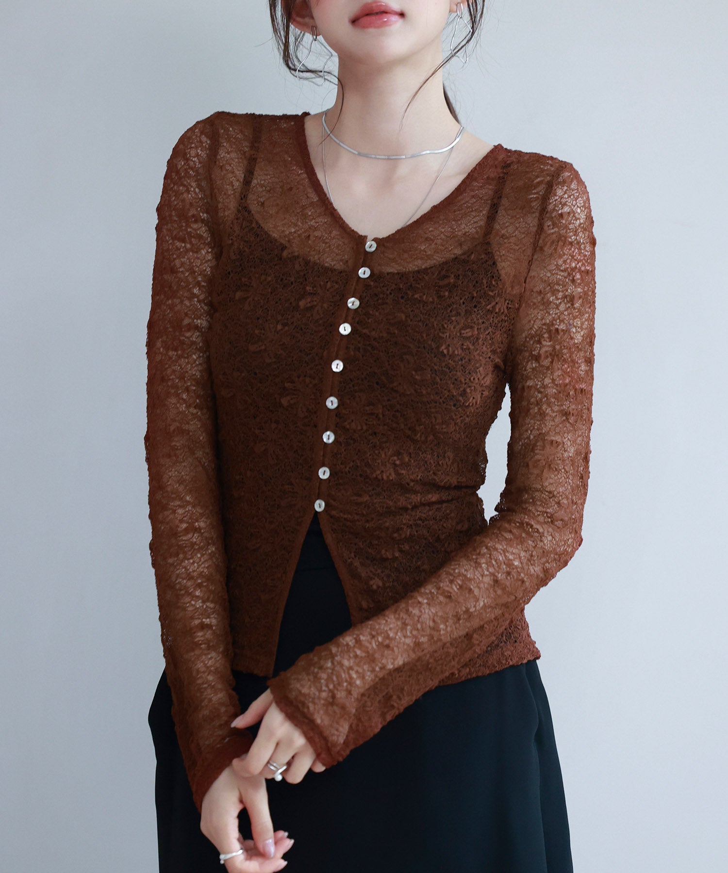 アンティーク　テープレースカーディガン アンティークテープレースカーディガン