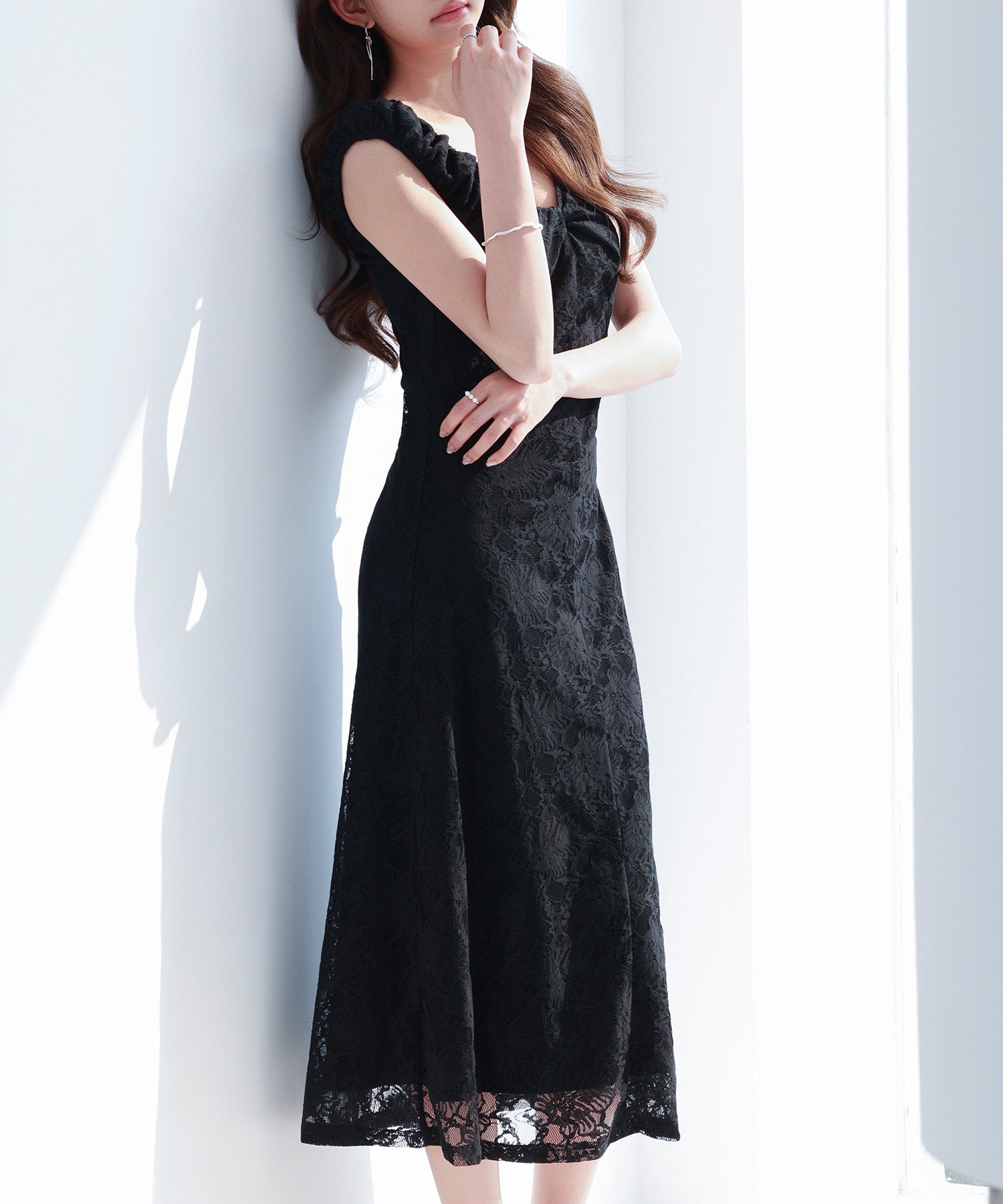 sobre★総レースミディアムワンピース 楽天市場】総レースワンピース パーティードレス シースルー