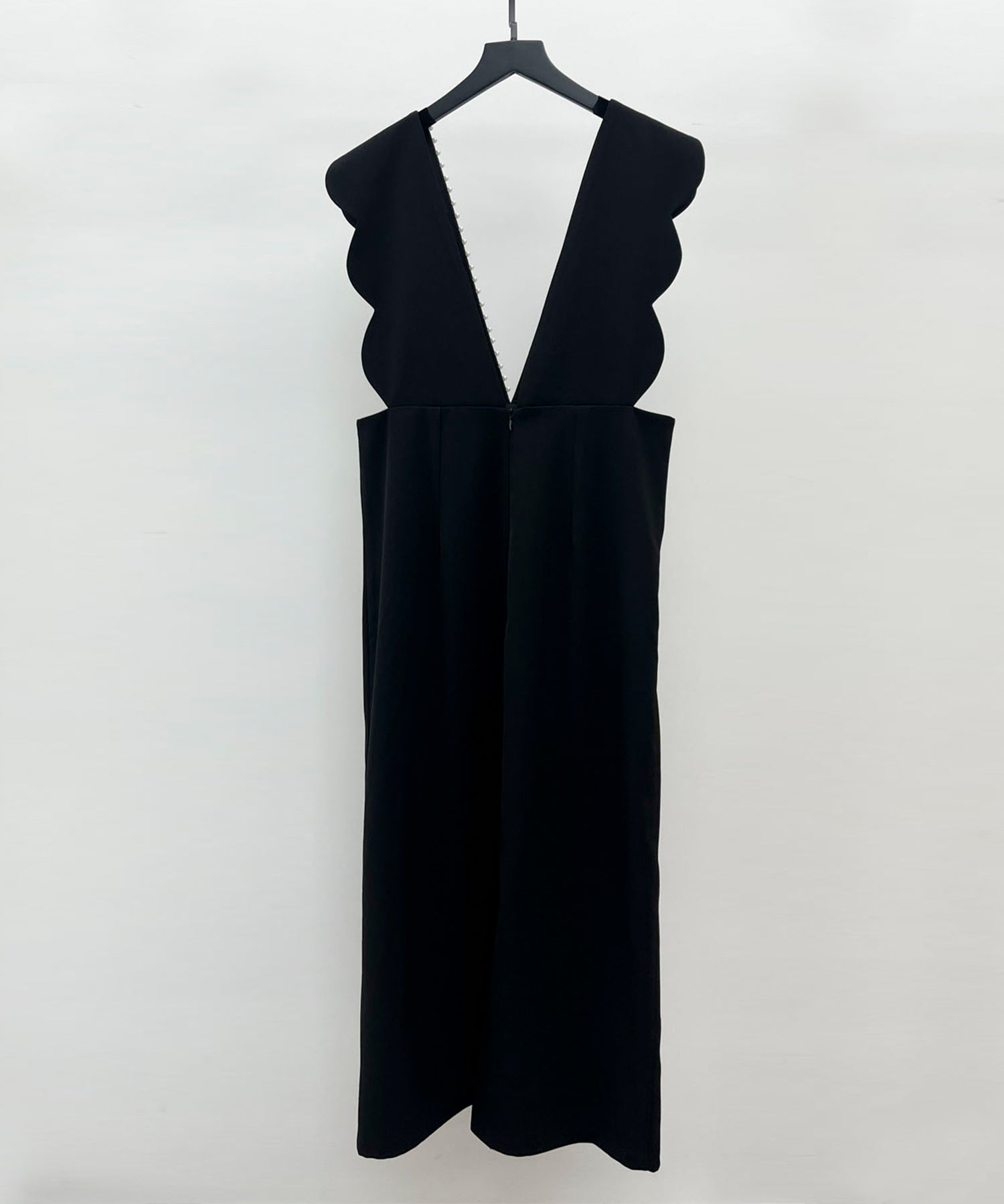 パール付きスカラップジャンパースカートsdp0306 ブラック – [公式