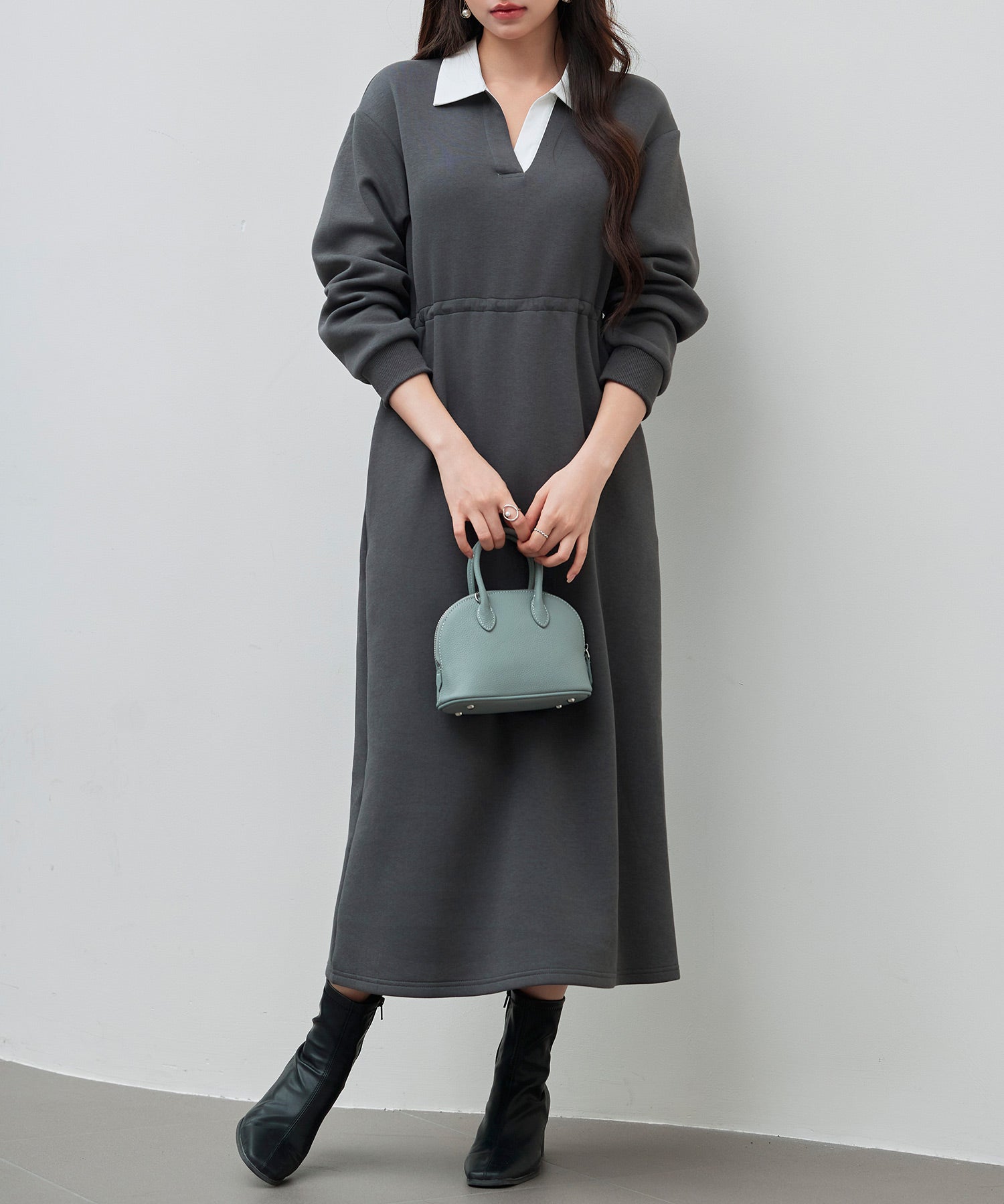 ドッキングプルオーバーロングワンピースsdp0329 グレー – [公式