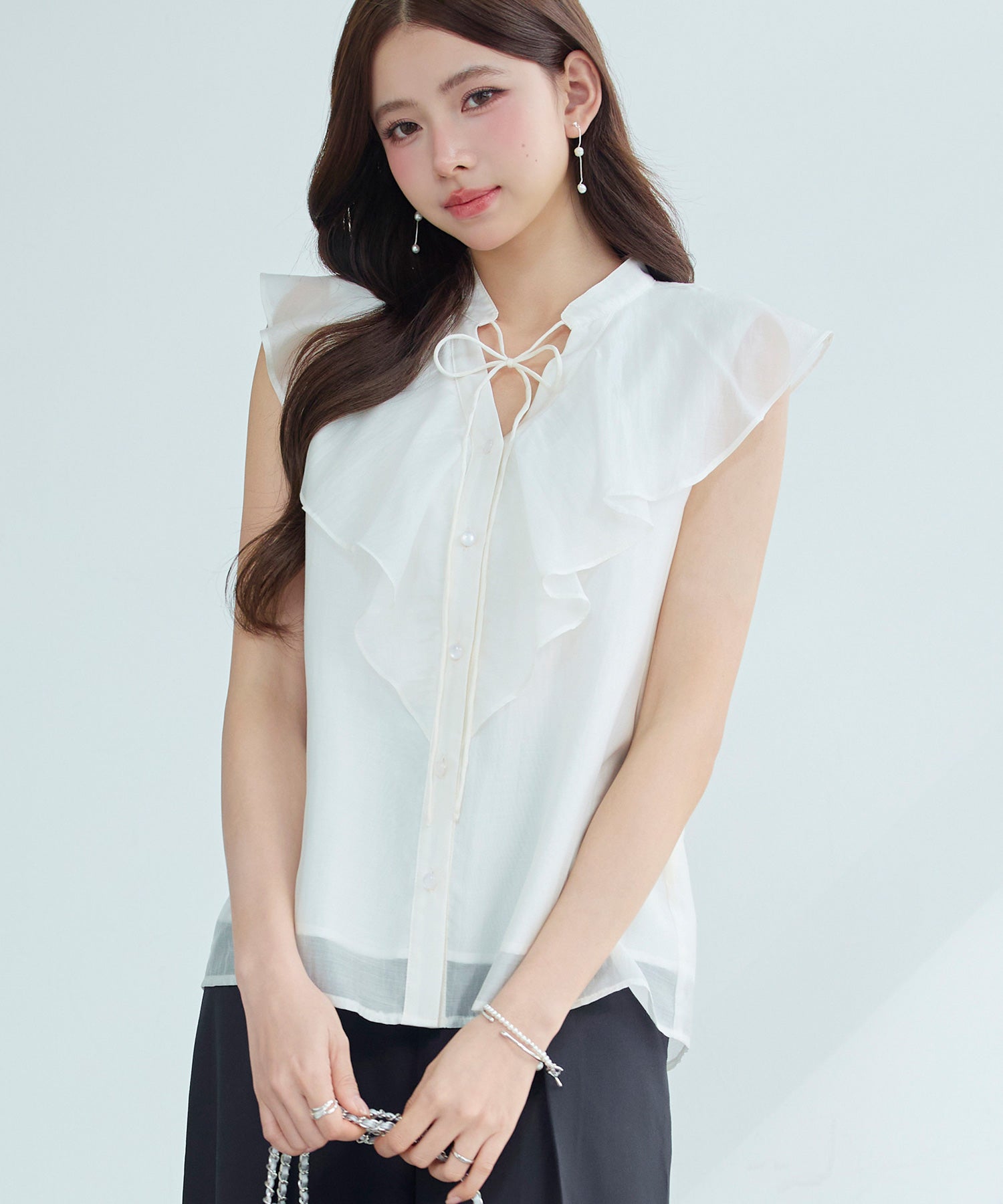 s*i様 【定番・美品】PATOU アイボリー フリルブラウス 34 大きめフリルビッグカラーブラウスsdp0368 アイボリー – [公式]SAISON