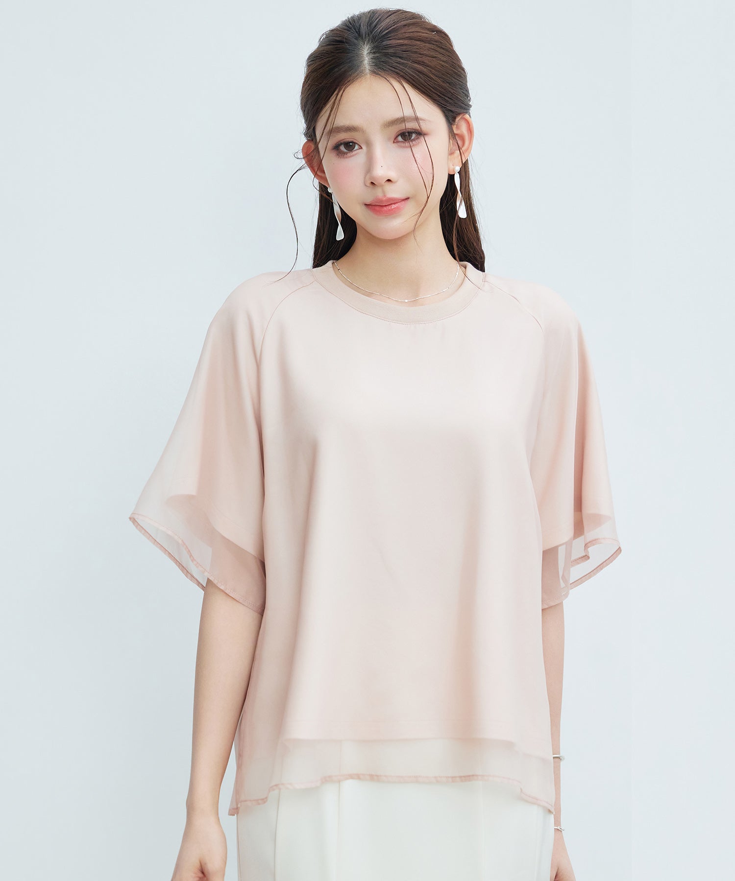 異素材ラグランスリーブTシャツsdp0386-102-174