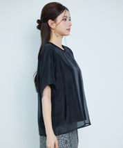 異素材ラグランスリーブTシャツsdp0386 ブラック