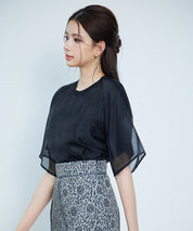 異素材ラグランスリーブTシャツsdp0386 ブラック