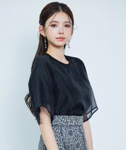 異素材ラグランスリーブTシャツsdp0386 ブラック