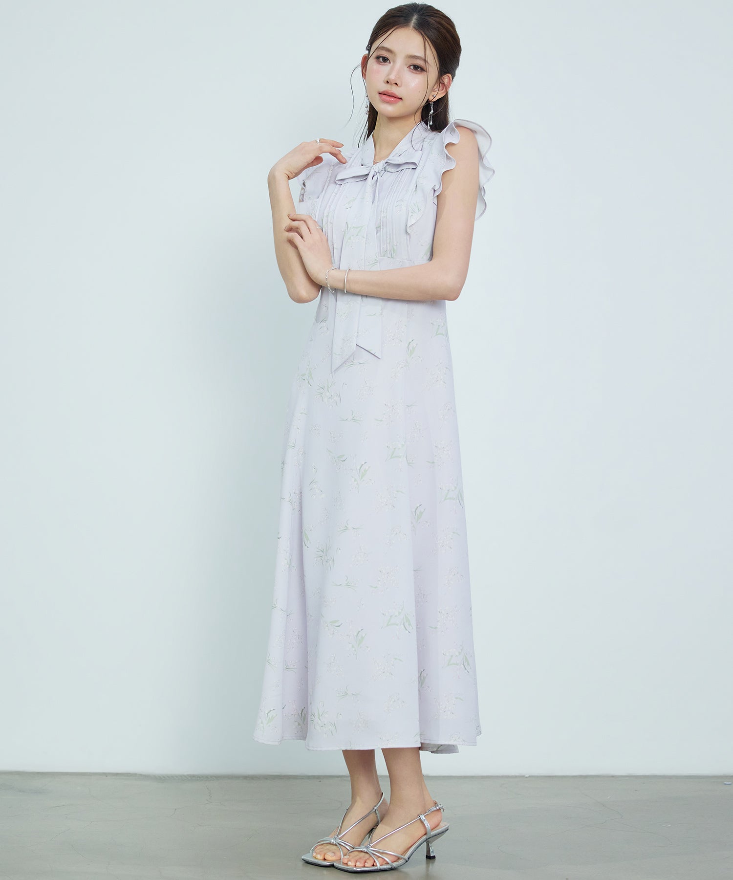 ボンポワン☆ロングワンピース☆size12 ボウタイ付きロングワンピースsdp0391 アイボリー – [公式]SAISON DE