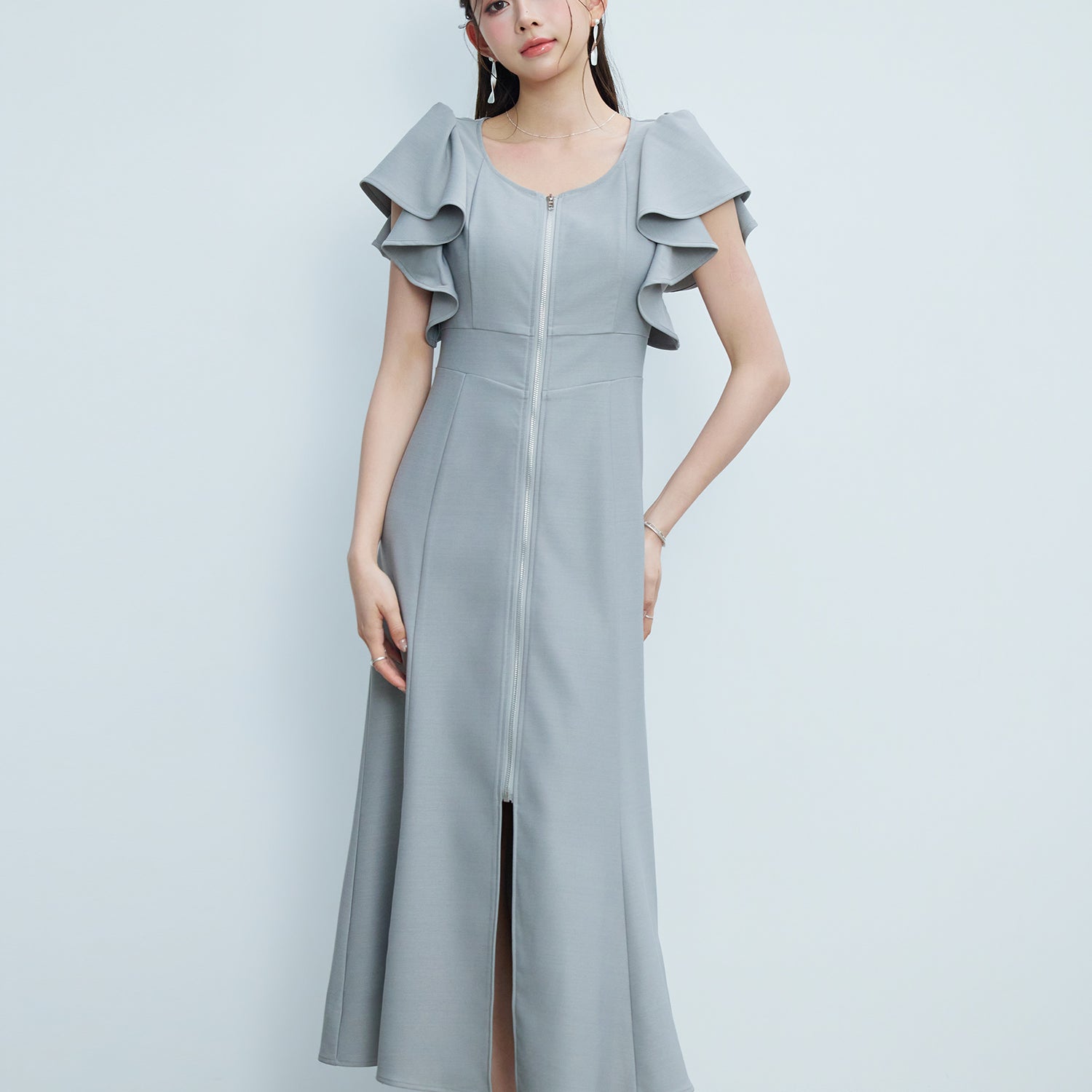 フロントジップロングワンピースsdp0414-102-18