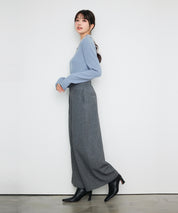 アシンメトリウエストワイドパンツ
