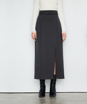 共布ベルト付きロングスカート