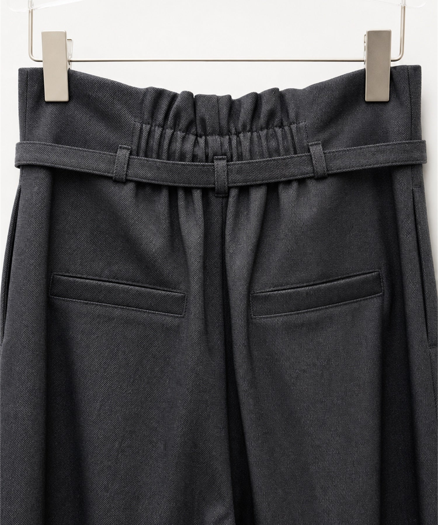 ラップ風ハイウエストワイドパンツ
