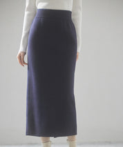 裏起毛タイトニットスカートsdp8041 ネイビー