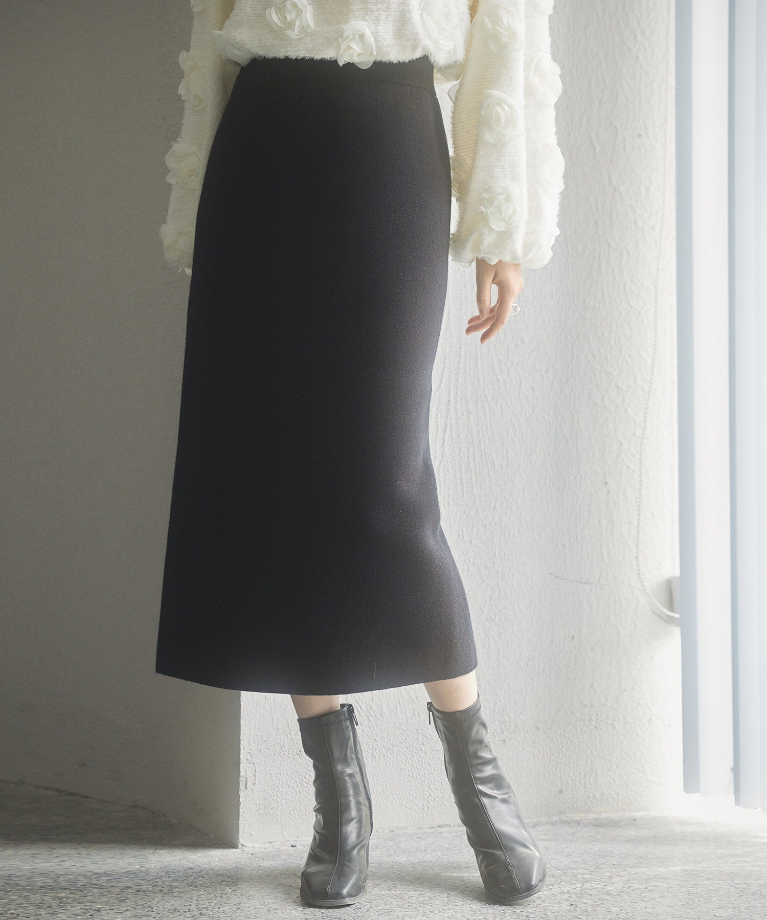 裏起毛タイトニットスカートsdp8041-103-8