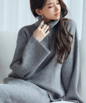 着回し拔群ニットセットアップsdp8043 グレー
