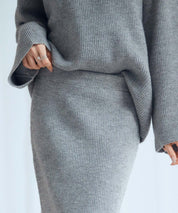 着回し拔群ニットセットアップsdp8043 グレー
