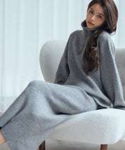 着回し拔群ニットセットアップsdp8043 グレー