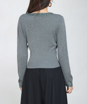 ハイウエストショート丈ニットカーディガン
sdp8080 チャコール