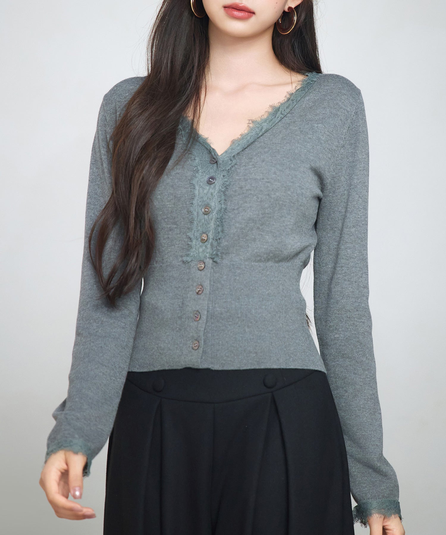 ハイウエストショート丈ニットカーディガン
sdp8080-102-365