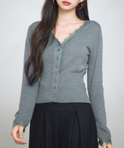 ハイウエストショート丈ニットカーディガン
sdp8080-102-365