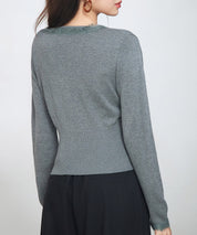 ハイウエストショート丈ニットカーディガン
sdp8080 チャコール