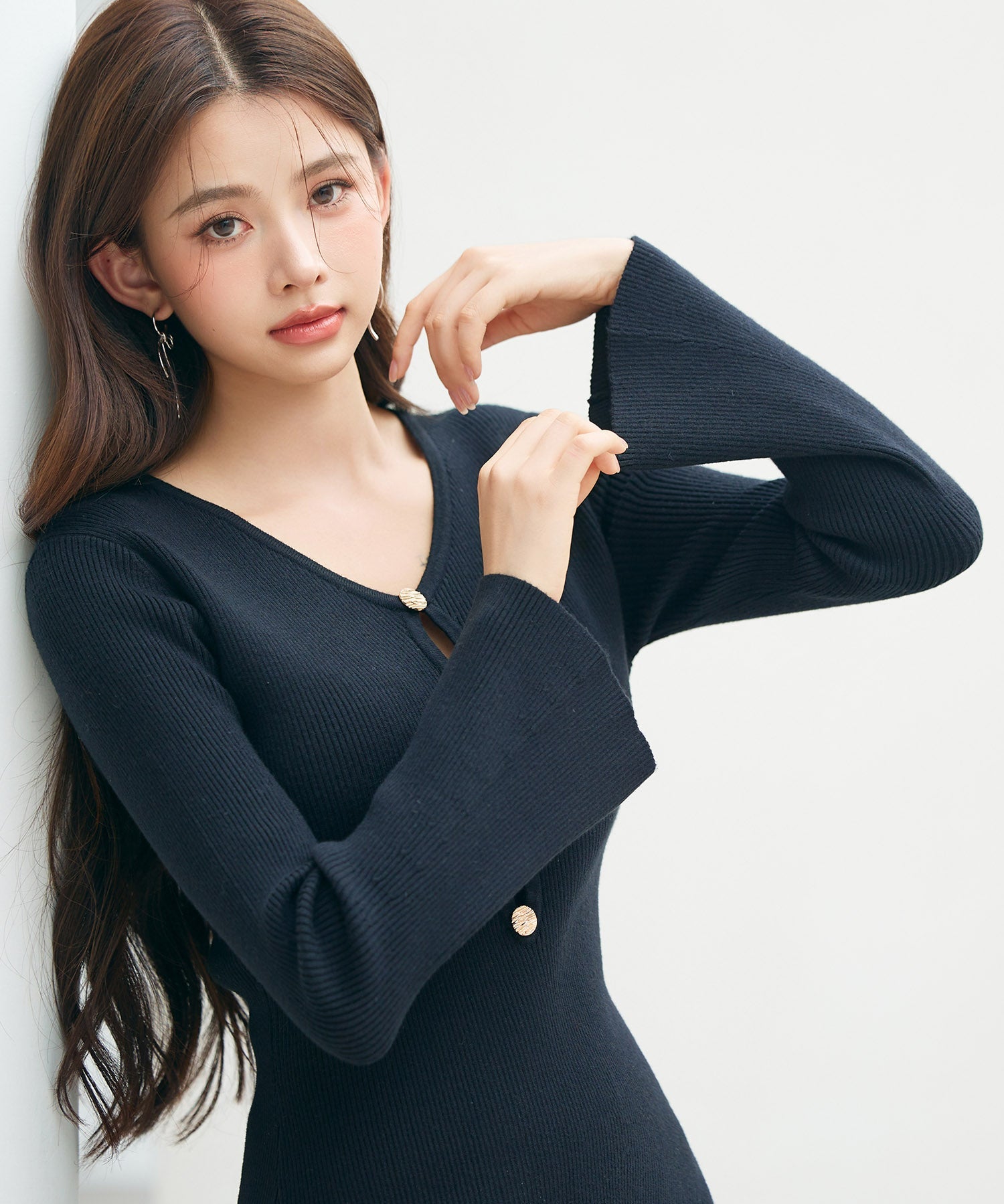 デシンドッキングマーメイドニットワンピース ｜ 全2色 × 3サイズ