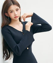 デシンドッキングマーメイドニットワンピース ｜ 全2色 × 3サイズ