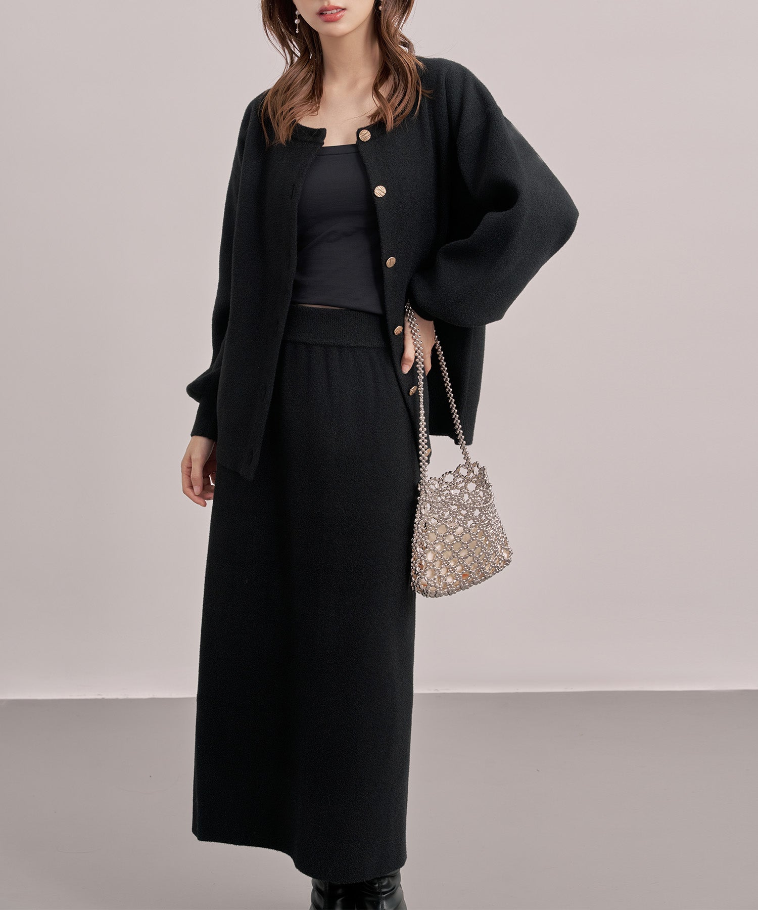 CPG♥ニットセットアップ ロゴ入りニットセットアップ | one after another NICE CLAUP(ワン