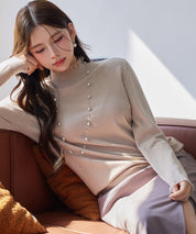 エブリデイシアーフリルニットプルオーバーsdp8118 ベージュ