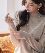 エブリデイシアーフリルニットプルオーバーsdp8118 ベージュ