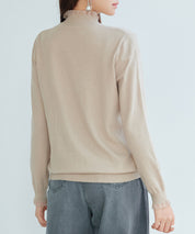 エブリデイシアーフリルニットプルオーバーsdp8118 ベージュ