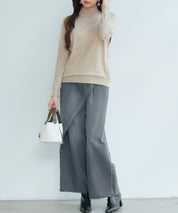 エブリデイシアーフリルニットプルオーバーsdp8118 ベージュ