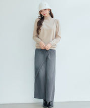 エブリデイシアーフリルニットプルオーバーsdp8118 ベージュ